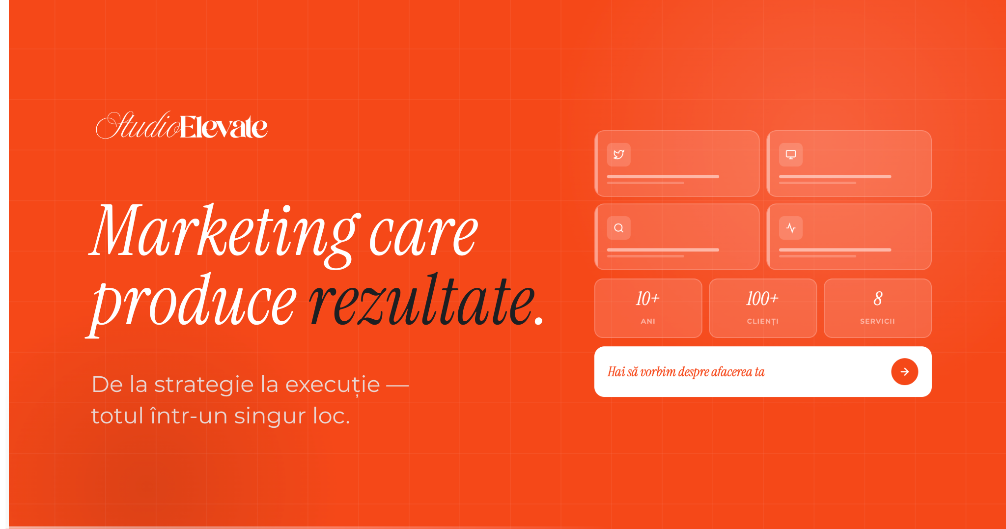 Agenția ta de marketing | Studio Elevate