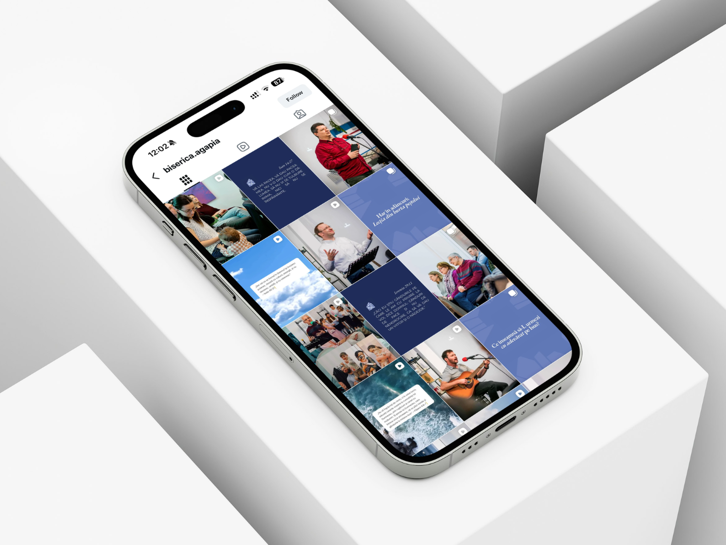 Biserica Agapia — social media