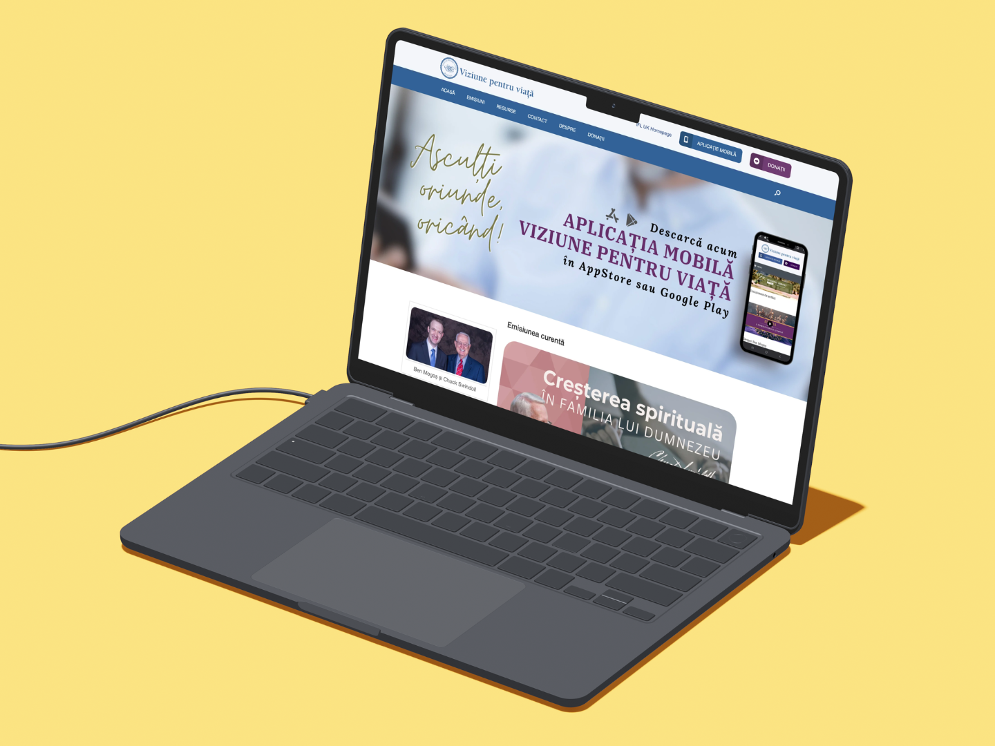 Viziune pentru Viață — website și emisiuni